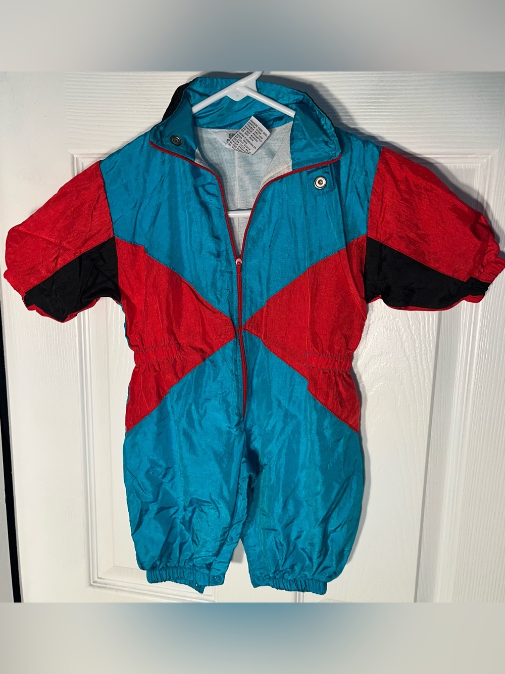Vintage Cuties By Judy Nylon Boys Toddler Romper Jumpsuit Windsuit 18M 18 Months